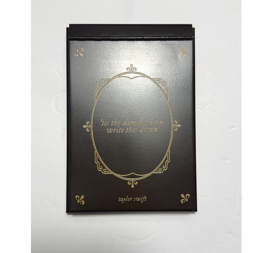 Taylor Swift "Tis The Damn Season" Metal Notepad Evermore EUC
